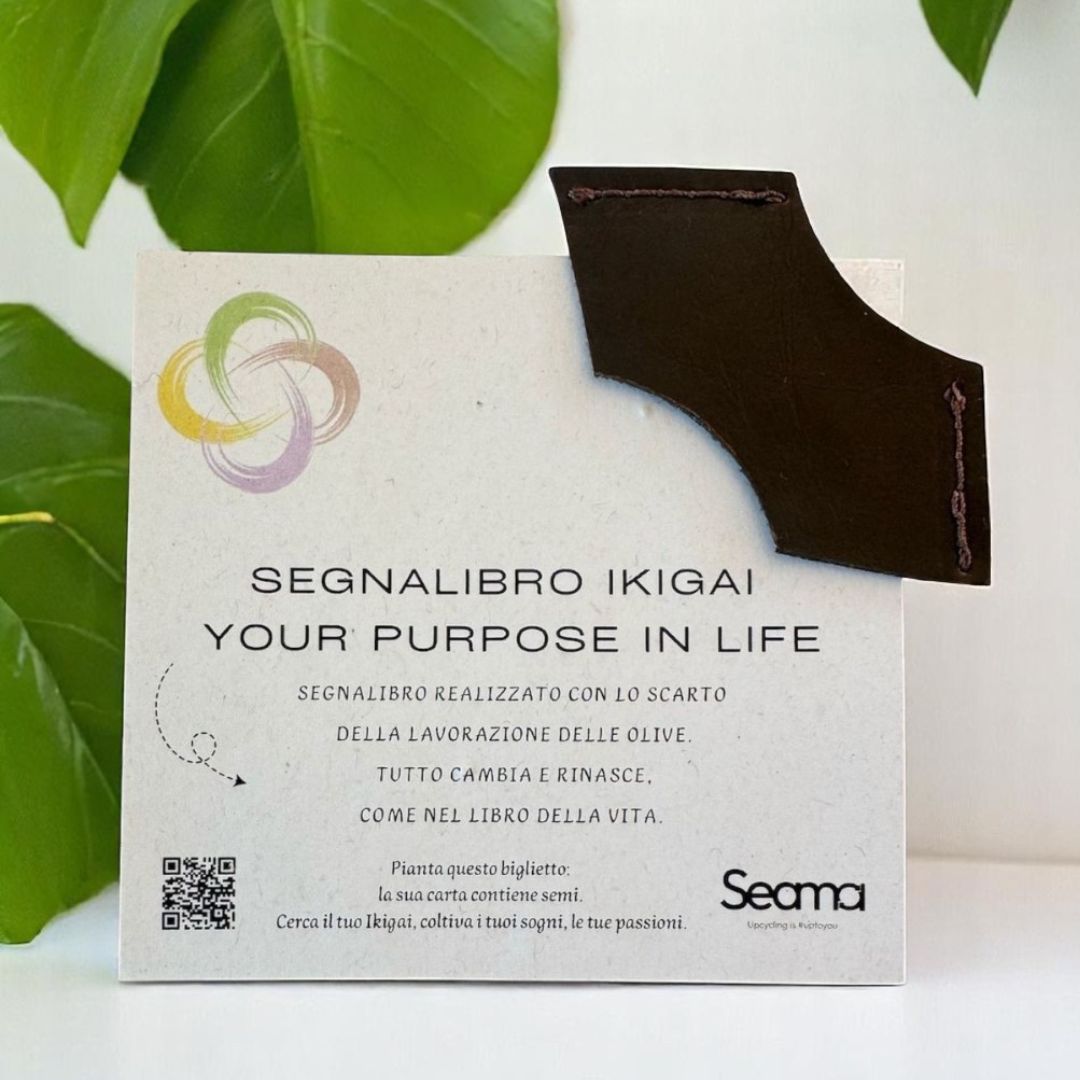 Segnalibro IKIGAI - Ecopelle Oleatex